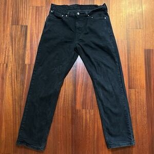 Levis Jeans Men 34x32 541 Black Athletic Taper Relaxed Stretch Streetwear Work